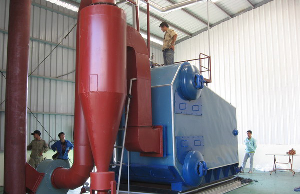 lò hơi đốt củi